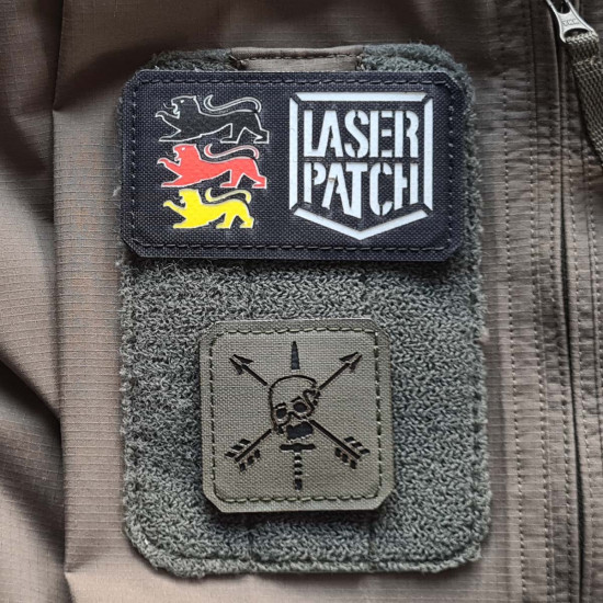 Delta Force US Spezialeinsätze Kampftaktiken Taktischer - Lasercut Patch mit Klett