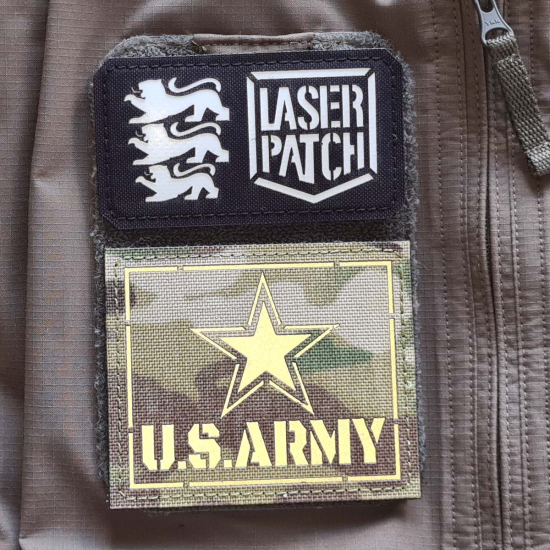 US Army - USMC - Lasercut Patch mit Klett