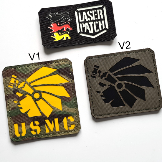 US Army mit Ihrem Text - Lasercut Patch mit Klett