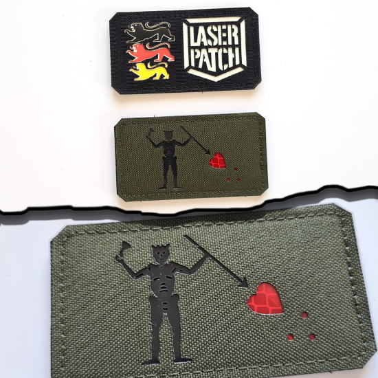 Blackbeard Piratenflagge Moral Patch - Taktischer Klettverschluss