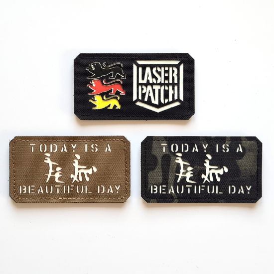 Heute ist ein schöner Tag Taktischer Moral Patch - Positive Einstellung Kollektion