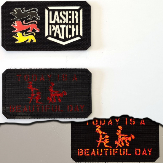 Heute ist ein schöner Tag Taktischer Moral Patch - Positive Einstellung Kollektion