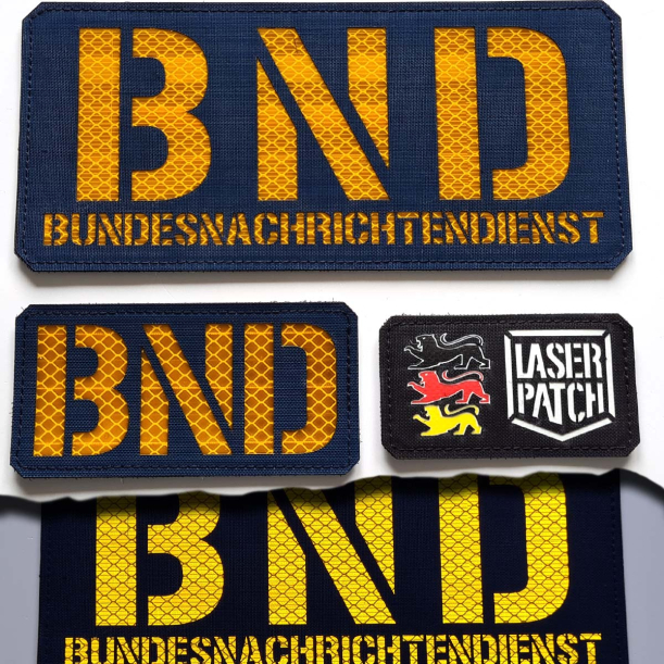 Grosse Rückenpatch Polizei Taktischer - Lasercut Patch mit Klett