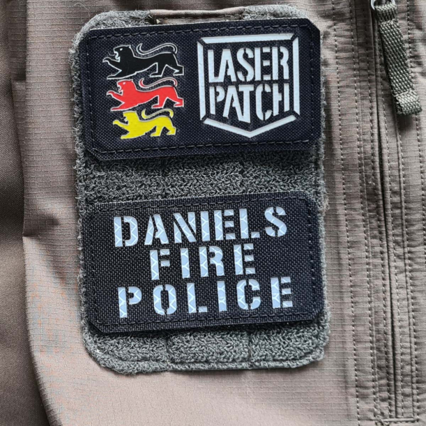 Fire Police Name Laser Patch