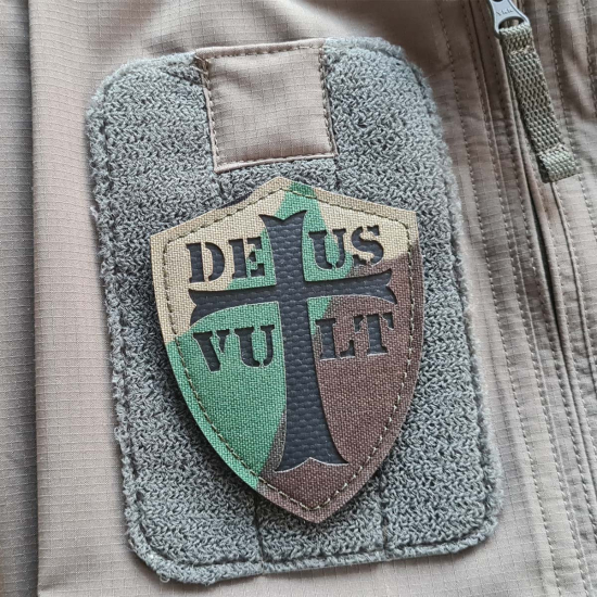 Deus Vult Taktischer Moral Patch Stil 2