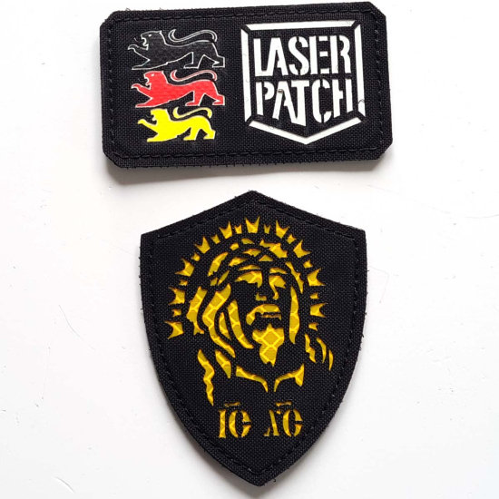 Heiliges Antlitz Jesus Taktischer Moral Patch Design 2