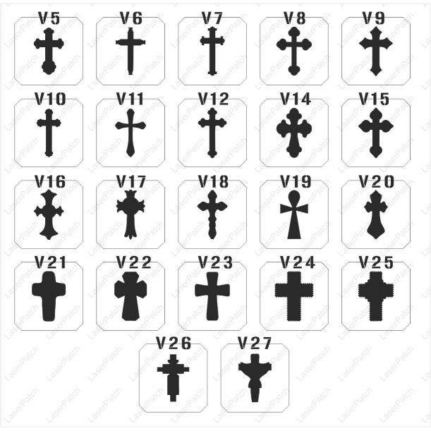 Katholisches Kreuz Patch Design 2