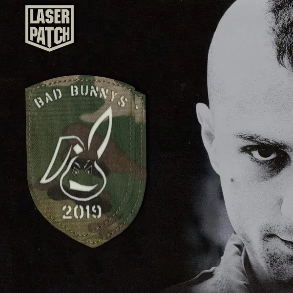 laser cut patch mit klett