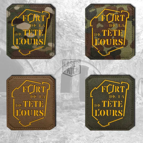 laser cut patch mit klett