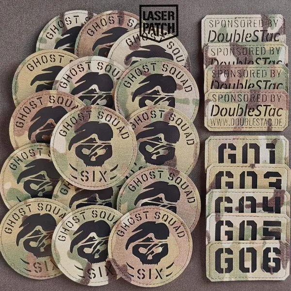 laser cut patch mit klett