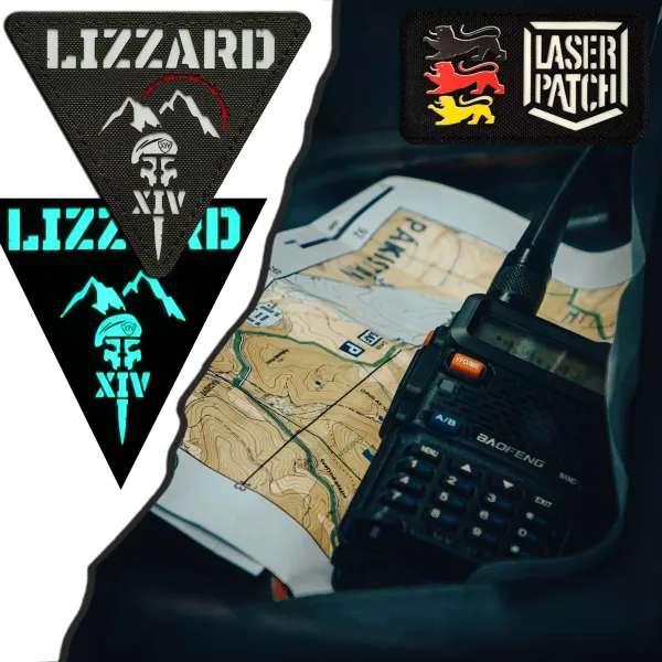 laser cut patch mit klett