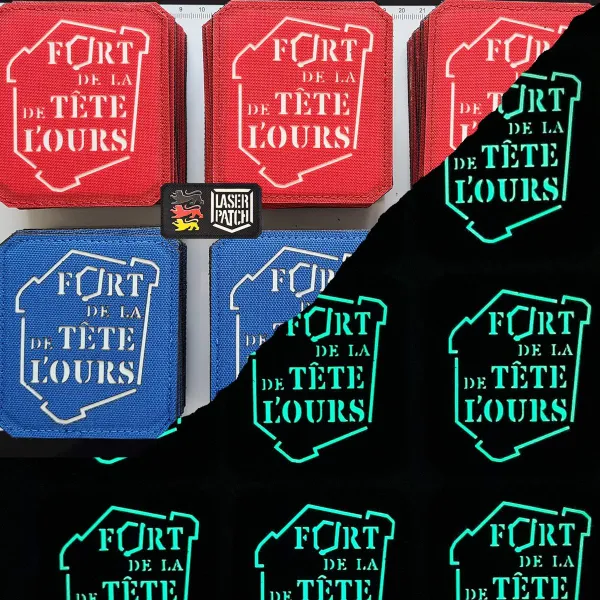 laser cut patch mit klett