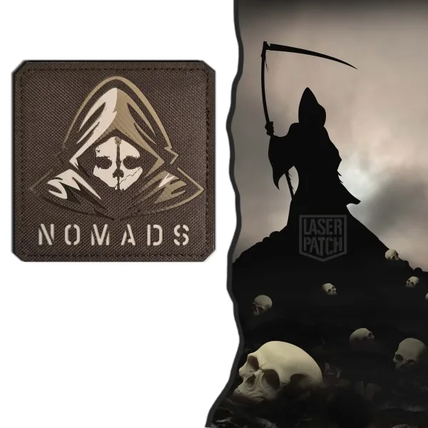 laser cut patch mit klett