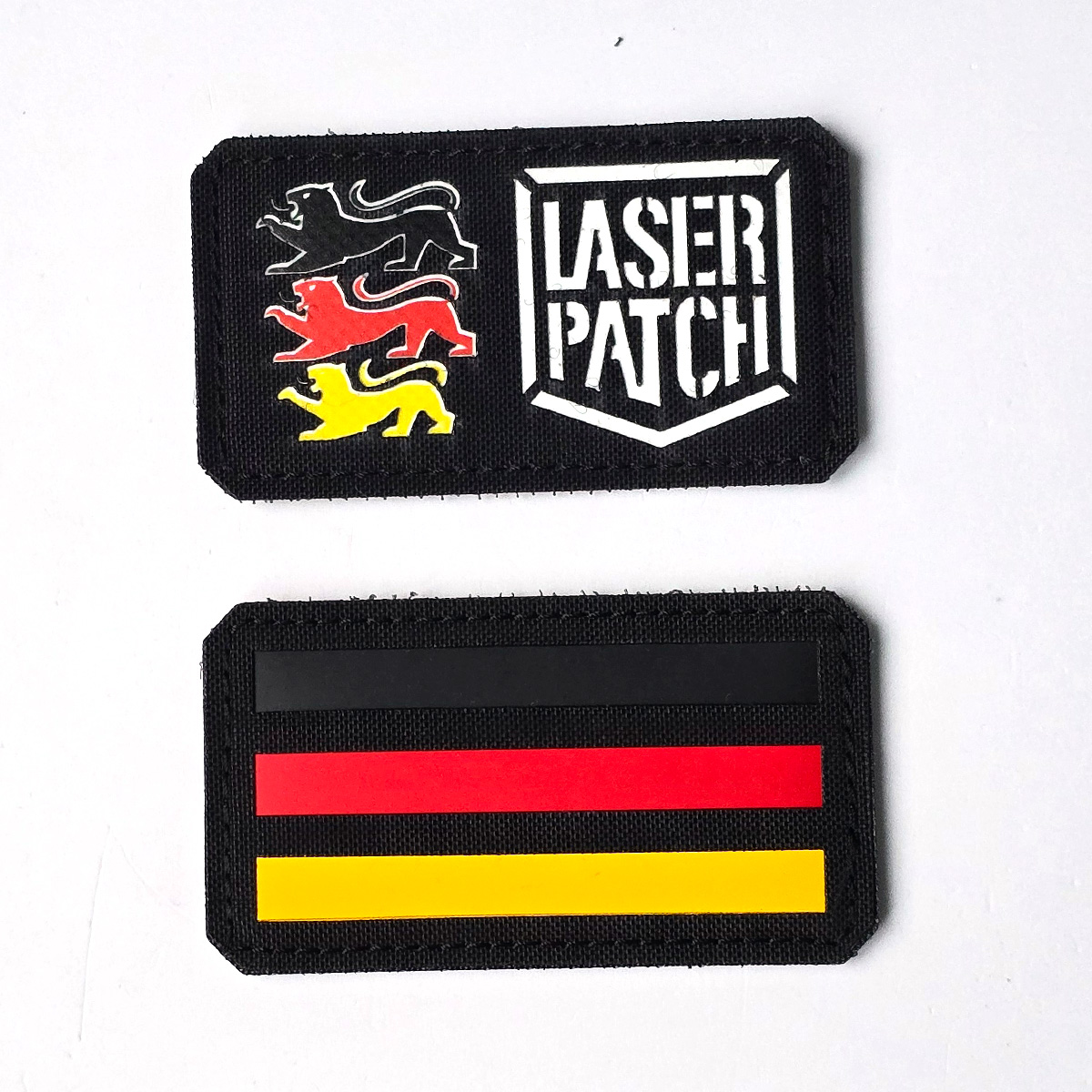 DEU Deutschland Flag - Lasercut mit Patch mit Klett
